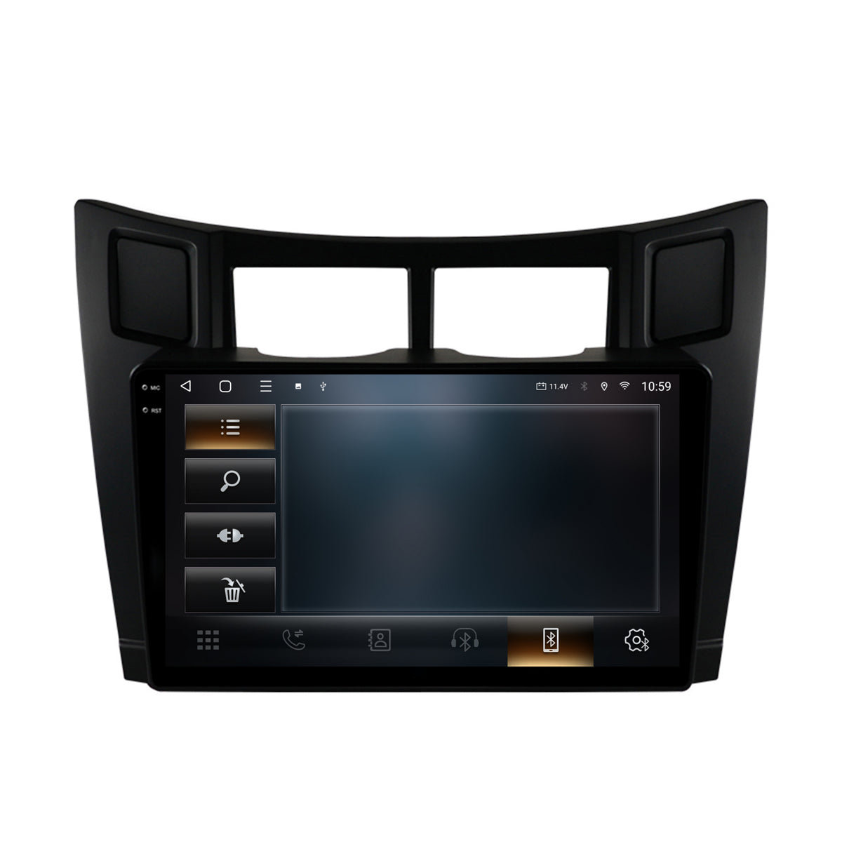 Navigatie 2K HUB64 Toyota Yaris (2005-2012), 8GB RAM, Android, Octacore, Slot Sim 4G, DSP, GPS, Wi-FI, Carplay, Android Auto, USB, Bluetooth, Waze, Touchscreen, 9.5 Inch