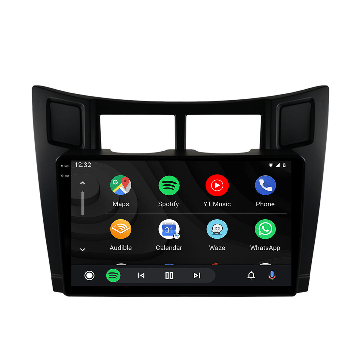 Navigatie 2K HUB64 Toyota Yaris (2005-2012), 8GB RAM, Android, Octacore, Slot Sim 4G, DSP, GPS, Wi-FI, Carplay, Android Auto, USB, Bluetooth, Waze, Touchscreen, 9.5 Inch