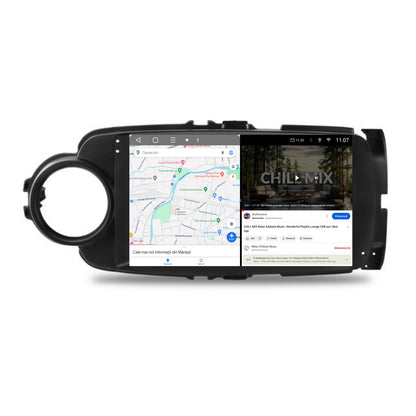 Navigatie 2K HUB64 Toyota Yaris (2010-2018), 8GB RAM, Android, Octacore, Slot Sim 4G, DSP, GPS, Wi-FI, Carplay, Android Auto, USB, Bluetooth, Waze, Touchscreen, 9.5 Inch