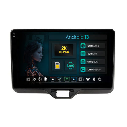 Navigatie 2K HUB64 Toyota Yaris (2020+), 4GB RAM, Android, Octacore, Slot Sim 4G, DSP, GPS, Wi-FI, Carplay, Android Auto, USB, Bluetooth, Waze, Touchscreen, 10.36 Inch