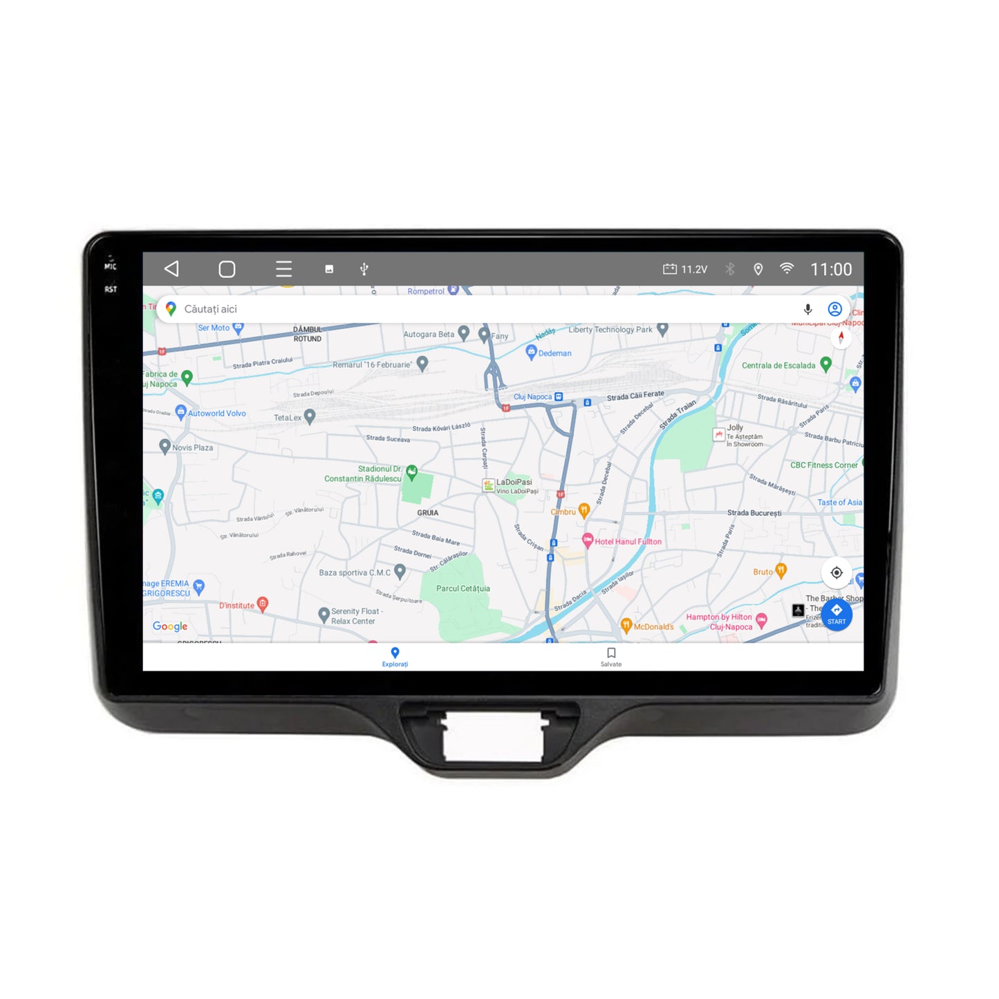 Navigatie 2K HUB64 Toyota Yaris (2020+), 4GB RAM, Android, Octacore, Slot Sim 4G, DSP, GPS, Wi-FI, Carplay, Android Auto, USB, Bluetooth, Waze, Touchscreen, 10.36 Inch