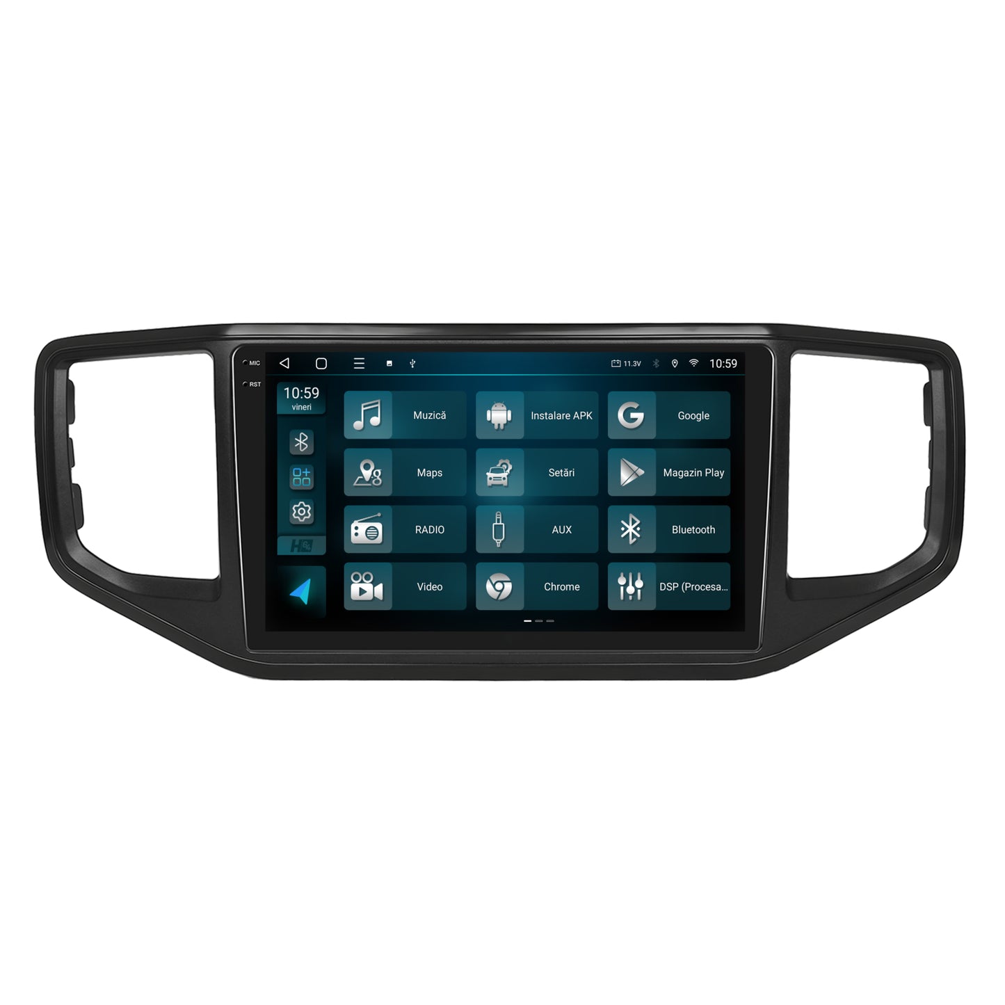 Navigatie 2K HUB64 Volkswagen Amarok (2017-2021), 8GB RAM, Android, Octacore, Slot Sim 4G, DSP, GPS, Wi-FI, Carplay, Android Auto, USB, Bluetooth, Waze, Touchscreen, 9.5 Inch