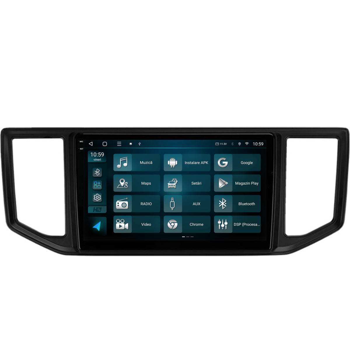 Navigatie 2K HUB64 Volkswagen Crafter (2017+), 4GB RAM, Android, Octacore, Slot Sim 4G, DSP, GPS, Wi-FI, Carplay, Android Auto, USB, Bluetooth, Waze, Touchscreen, 10.36 Inch