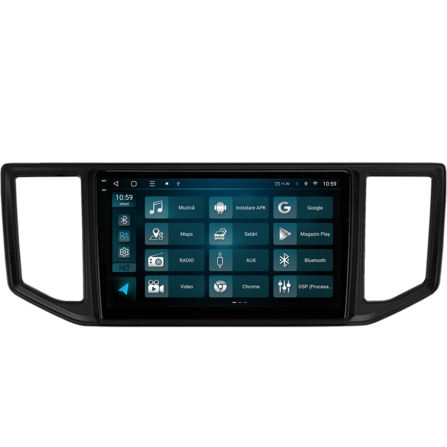 Navigatie 2K HUB64 Volkswagen Crafter (2017+), 8GB RAM, Android, Octacore, Slot Sim 4G, DSP, GPS, Wi-FI, Carplay, Android Auto, USB, Bluetooth, Waze, Touchscreen, 10.36 Inch