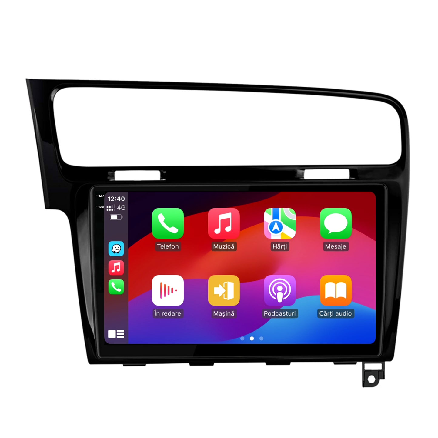 Navigatie 2K HUB64 Volkswagen GOLF 7, 8GB RAM, Android, Octacore, Slot Sim 4G, DSP, GPS, Wi-FI, Carplay, Android Auto, USB, Bluetooth, Waze, Touchscreen, 10.36 Inch