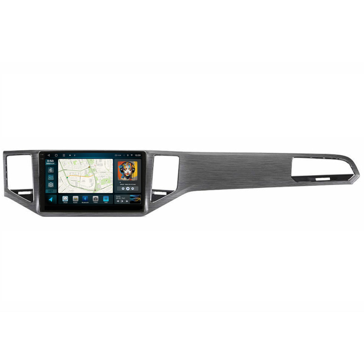 Navigatie 2K HUB64 Volkswagen Golf Sportsvan (2014-2020), 4GB RAM, Android, Octacore, Slot Sim 4G, DSP, GPS, Wi-FI, Carplay, Android Auto, USB, Bluetooth, Waze, Touchscreen, 10.36 Inch