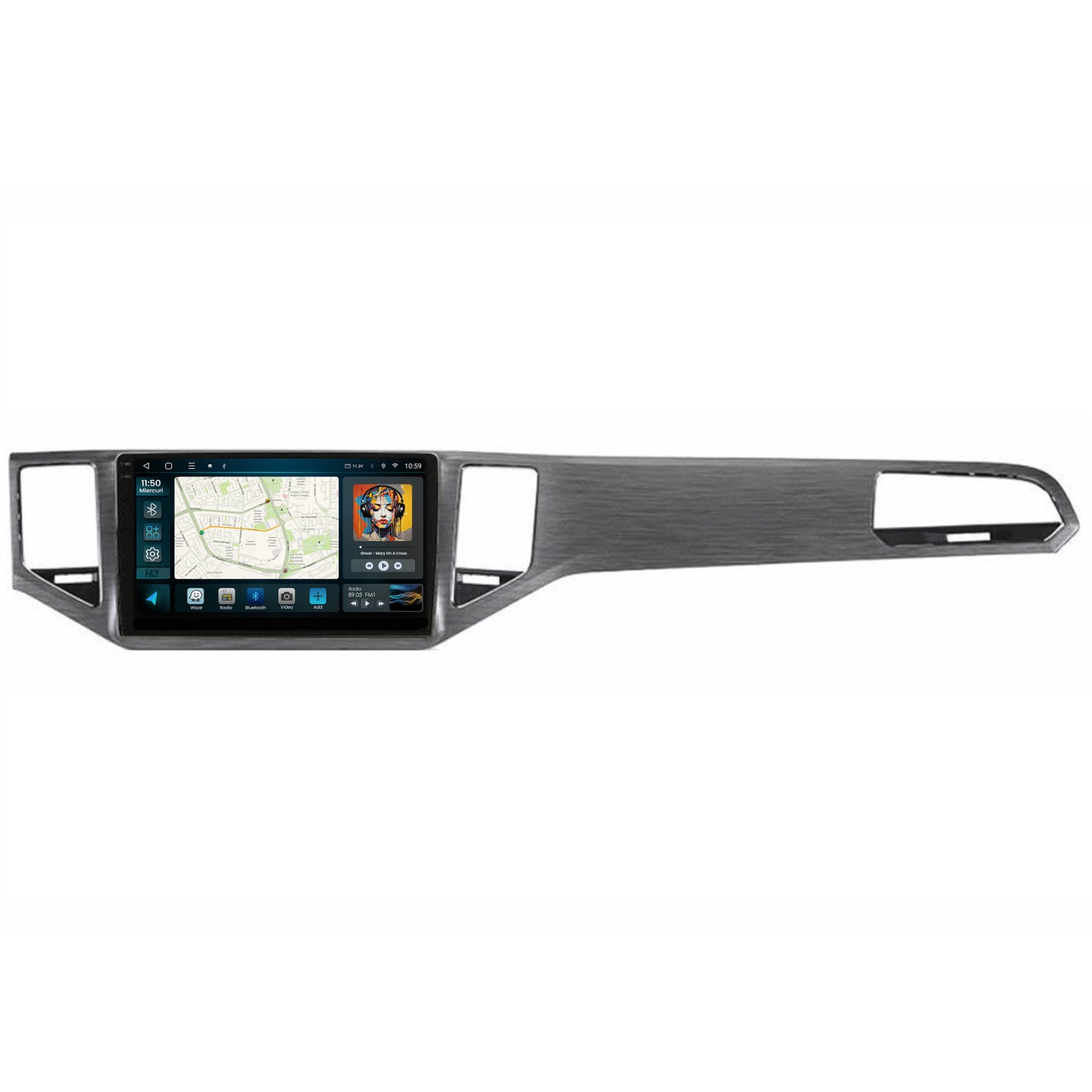 Navigatie 2K HUB64 Volkswagen Golf Sportsvan (2014-2020), 8GB RAM, Android, Octacore, Slot Sim 4G, DSP, GPS, Wi-FI, Carplay, Android Auto, USB, Bluetooth, Waze, Touchscreen, 10.36 Inch