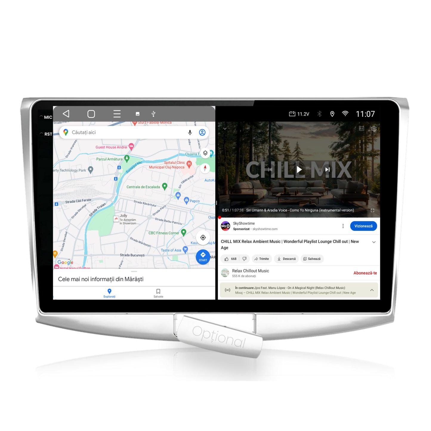 Navigatie 2K HUB64 Volkswagen Passat B6 / B7 / CC, 4GB RAM, Android, Octacore, Slot Sim 4G, DSP, GPS, Wi-FI, Carplay, Android Auto, USB, Bluetooth, Waze, Touchscreen,, 10.36 Inch