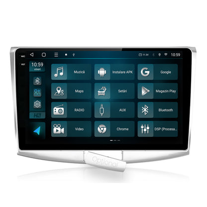 Navigatie 2K HUB64 Volkswagen Passat B6 / B7 / CC, 8GB RAM, Android, Octacore, Slot Sim 4G, DSP, GPS, Wi-FI, Carplay, Android Auto, USB, Bluetooth, Waze, Touchscreen, 10.36 Inch