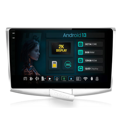 Navigatie 2K HUB64 Volkswagen Passat B6 / B7 / CC, 8GB RAM, Android, Octacore, Slot Sim 4G, DSP, GPS, Wi-FI, Carplay, Android Auto, USB, Bluetooth, Waze, Touchscreen, 10.36 Inch