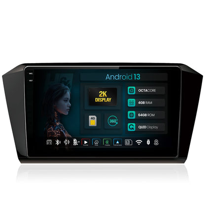 Navigatie 2K HUB64 Volkswagen Passat B8, 4GB RAM, Android, Octacore, Slot Sim 4G, DSP, GPS, Wi-FI, Carplay, Android Auto, USB, Bluetooth, Waze, Touchscreen, 10.36 Inch