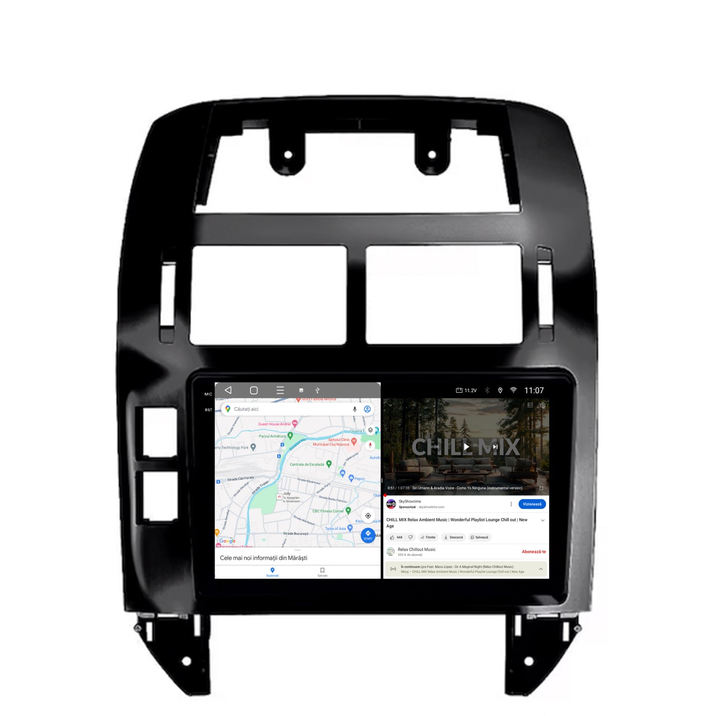 Navigatie 2K HUB64 Volkswagen Polo (2004-2011), 4GB RAM, Android, Octacore, Slot Sim 4G, DSP, GPS, Wi-FI, Carplay, Android Auto, USB, Bluetooth, Waze, Touchscreen, 9.5 Inch