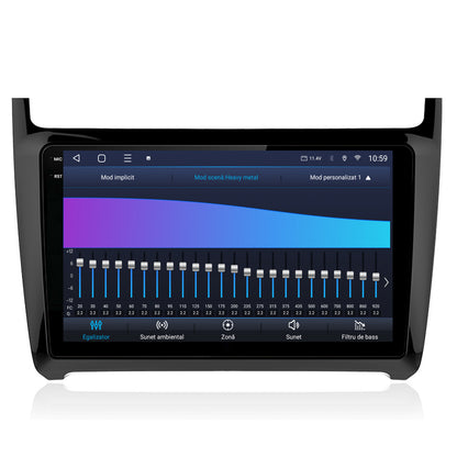 Navigatie 2K HUB64 Volkswagen Polo (2014+), 4GB RAM, Android, Octacore, Slot Sim 4G, DSP, GPS, Wi-FI, Carplay, Android Auto, USB, Bluetooth, Waze, Touchscreen, 9.5 Inch