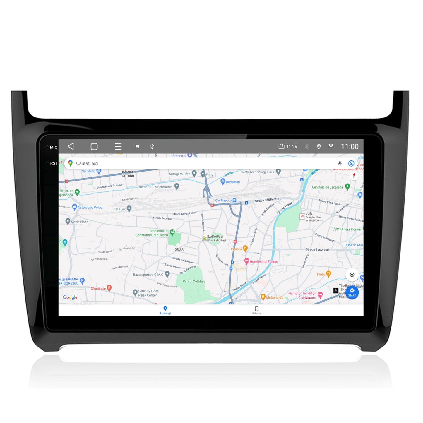 Navigatie 2K HUB64 Volkswagen Polo (2014+), 8GB RAM, Android, Octacore, Slot Sim 4G, DSP, GPS, Wi-FI, Carplay, Android Auto, USB, Bluetooth, Waze, Touchscreen, 9.5 Inch