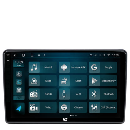 Navigatie 2K HUB64 Volkswagen / Skoda / Seat, Passat B5 / Golf IV / Sharan / T4-T5 / Jetta / Polo, 4GB RAM, Android, GPS, Wi-FI, Carplay, Android Auto, USB, Bluetooth, Radio, Waze, Touchscreen, 10.