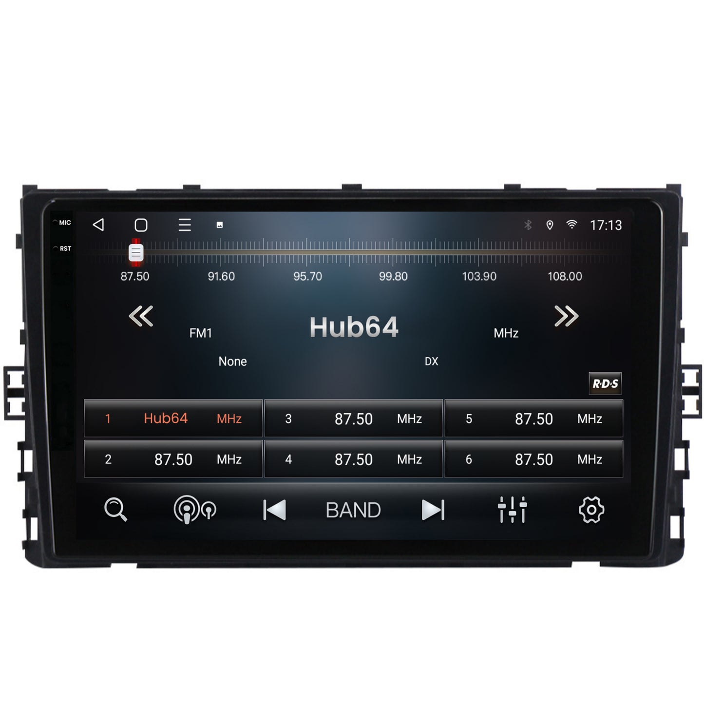 Navigatie 2K HUB64 Volkswagen T-Cross (2018+), 8GB RAM, Android, Octacore, Slot Sim 4G, DSP, GPS, Wi-FI, Carplay, Android Auto, USB, Bluetooth, Waze, Touchscreen, 9.5 Inch