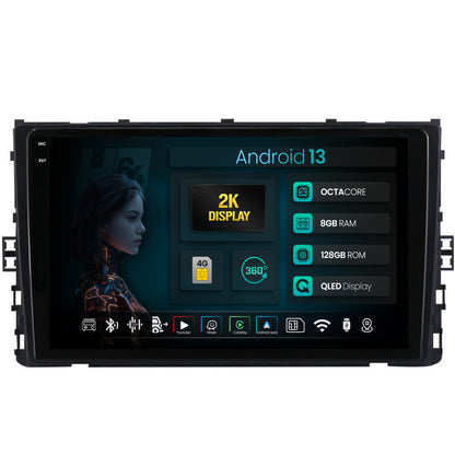 Navigatie 2K HUB64 Volkswagen T-Cross (2018+), 8GB RAM, Android, Octacore, Slot Sim 4G, DSP, GPS, Wi-FI, Carplay, Android Auto, USB, Bluetooth, Waze, Touchscreen, 9.5 Inch