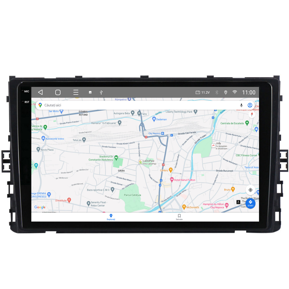Navigatie 2K HUB64 Volkswagen Transporter / Caravelle (2020+), 8GB RAM, Android, Octacore, Slot Sim 4G, DSP, GPS, Wi-FI, Carplay, Android Auto, USB, Bluetooth, Waze, Touchscreen, 9.5 Inch