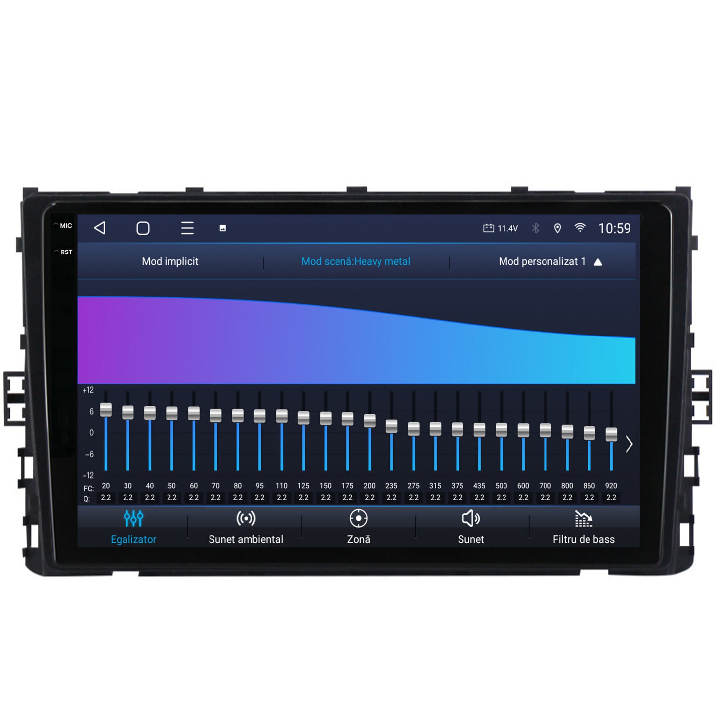 Navigatie 2K HUB64 Volkswagen T-Cross (2018+), 8GB RAM, Android, Octacore, Slot Sim 4G, DSP, GPS, Wi-FI, Carplay, Android Auto, USB, Bluetooth, Waze, Touchscreen, 9.5 Inch