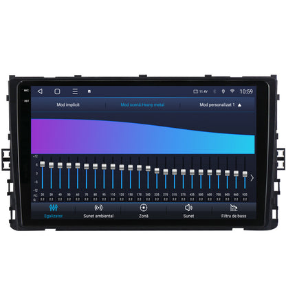 Navigatie 2K HUB64 Volkswagen T-Cross (2018+), 8GB RAM, Android, Octacore, Slot Sim 4G, DSP, GPS, Wi-FI, Carplay, Android Auto, USB, Bluetooth, Waze, Touchscreen, 9.5 Inch