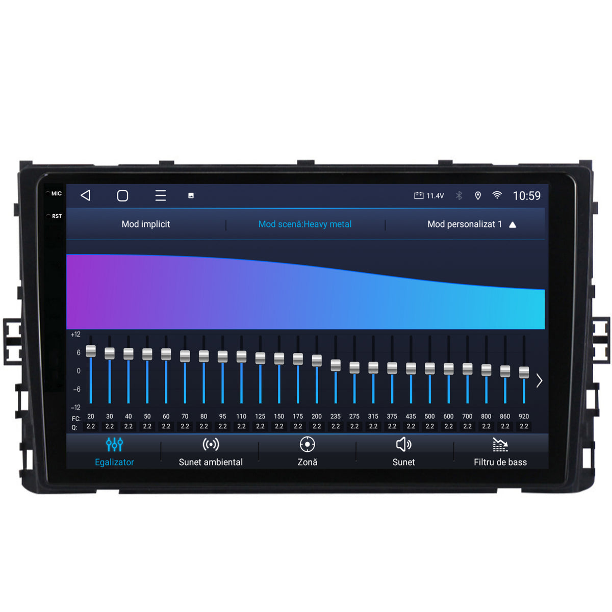 Navigatie 2K HUB64 Volkswagen Transporter / Caravelle (2020+), 8GB RAM, Android, Octacore, Slot Sim 4G, DSP, GPS, Wi-FI, Carplay, Android Auto, USB, Bluetooth, Waze, Touchscreen, 9.5 Inch
