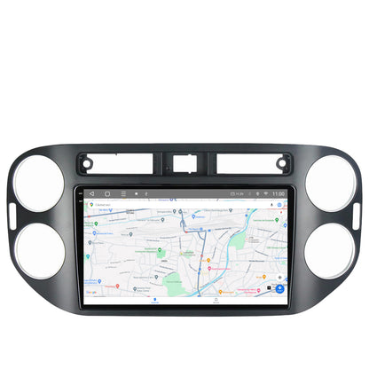 Navigatie 2K HUB64 Volkswagen Tiguan (2010-2016), 4GB RAM, Android, Octacore, Slot Sim 4G, DSP, GPS, Wi-FI, Carplay, Android Auto, USB, Bluetooth, Waze, Touchscreen, 9.5 Inch