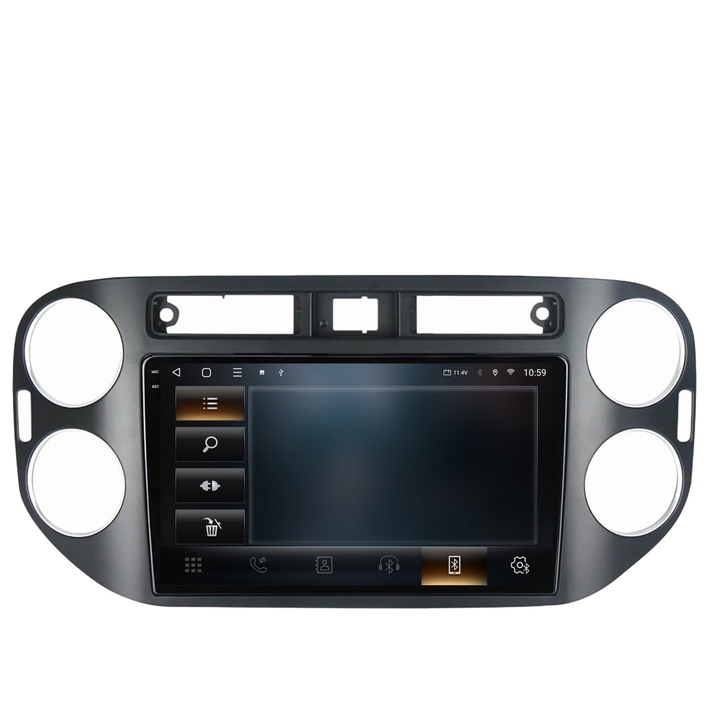 Navigatie 2K HUB64 Volkswagen Tiguan (2010-2016), 8GB RAM, Android, Octacore, Slot Sim 4G, DSP, GPS, Wi-FI, Carplay, Android Auto, USB, Bluetooth, Waze, Touchscreen, 9.5 Inch