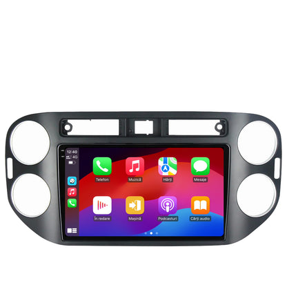 Navigatie 2K HUB64 Volkswagen Tiguan (2010-2016), 8GB RAM, Android, Octacore, Slot Sim 4G, DSP, GPS, Wi-FI, Carplay, Android Auto, USB, Bluetooth, Waze, Touchscreen, 9.5 Inch