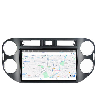 Navigatie 2K HUB64 Volkswagen Tiguan (2010-2016), 8GB RAM, Android, Octacore, Slot Sim 4G, DSP, GPS, Wi-FI, Carplay, Android Auto, USB, Bluetooth, Waze, Touchscreen, 9.5 Inch