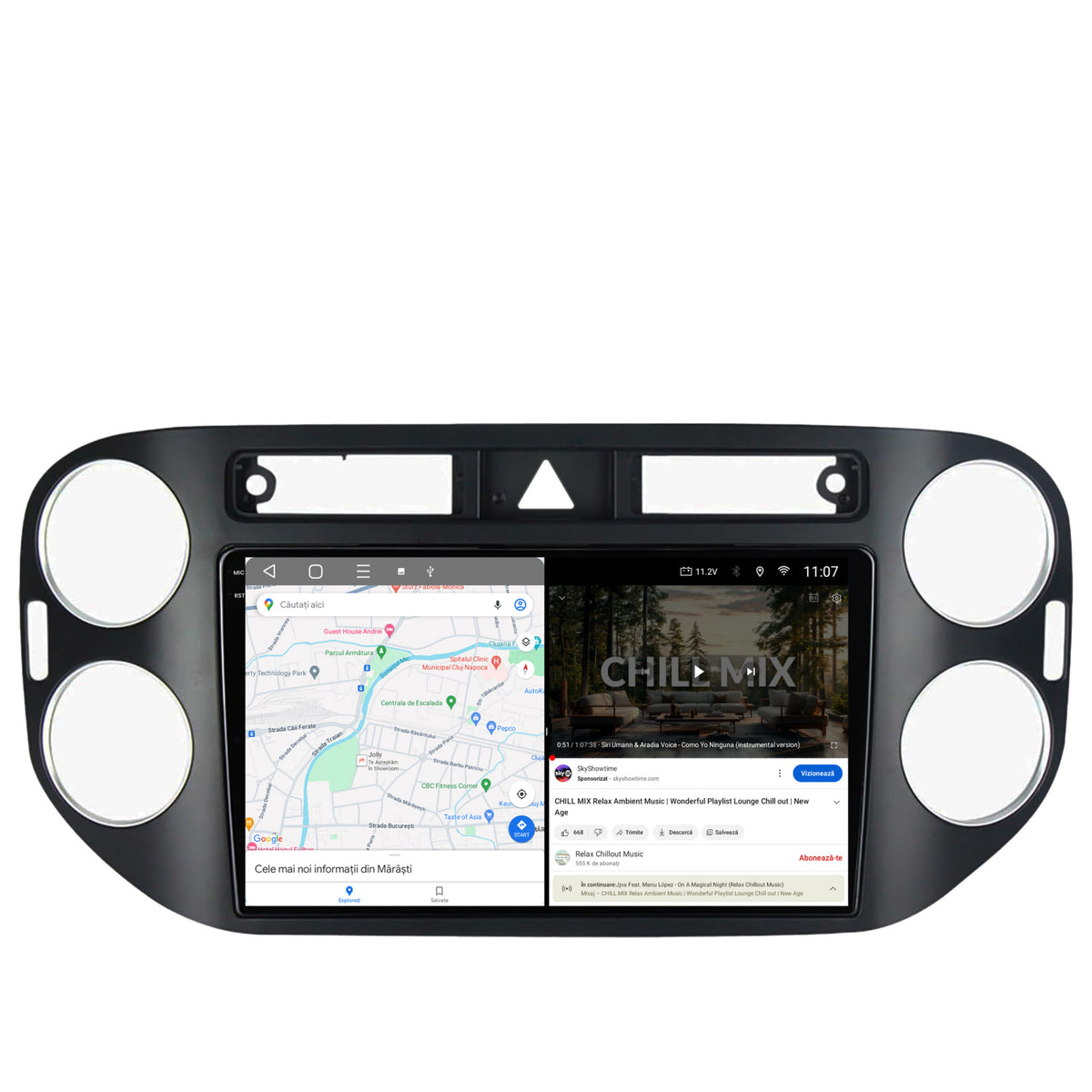 Navigatie 2K HUB64 Volkswagen Tiguan (2008-2010) / VW Golf 5 Plus (2004-2012), 4GB RAM, Android, Octacore, Slot Sim 4G, DSP, GPS, Wi-FI, Carplay, Android Auto, USB, Bluetooth, Waze, Touchscreen, 9.