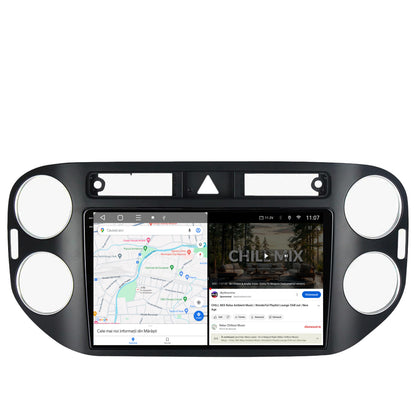 Navigatie 2K HUB64 Volkswagen Tiguan (2008-2010) / VW Golf 5 Plus (2004-2012), 8GB RAM, Android, Octacore, Slot Sim 4G, DSP, GPS, Wi-FI, Carplay, Android Auto, USB, Bluetooth, Waze, Touchscreen, 9.