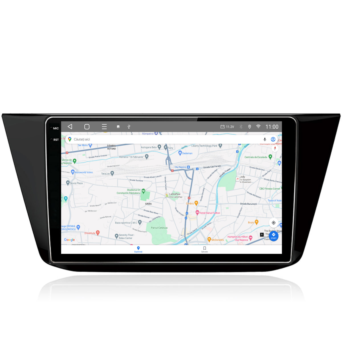 Navigatie 2K HUB64 Volkswagen Tiguan (2016+), 8GB RAM, Android, Octacore, Slot Sim 4G, DSP, GPS, Wi-FI, Carplay, Android Auto, USB, Bluetooth, Waze, Touchscreen, 10.36 Inch