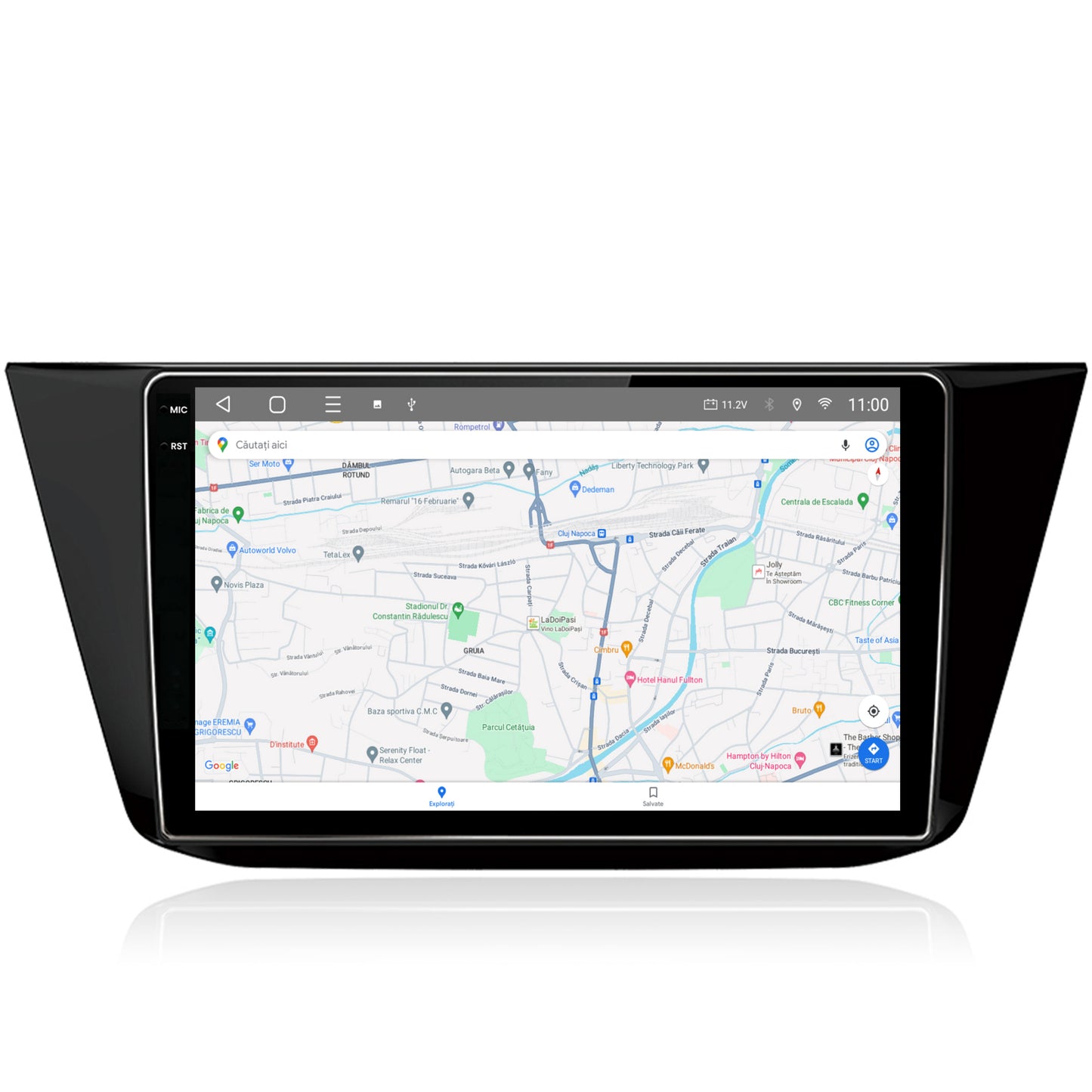 Navigatie 2K HUB64 Volkswagen Tiguan (2016+), 8GB RAM, Android, Octacore, Slot Sim 4G, DSP, GPS, Wi-FI, Carplay, Android Auto, USB, Bluetooth, Waze, Touchscreen, 10.36 Inch
