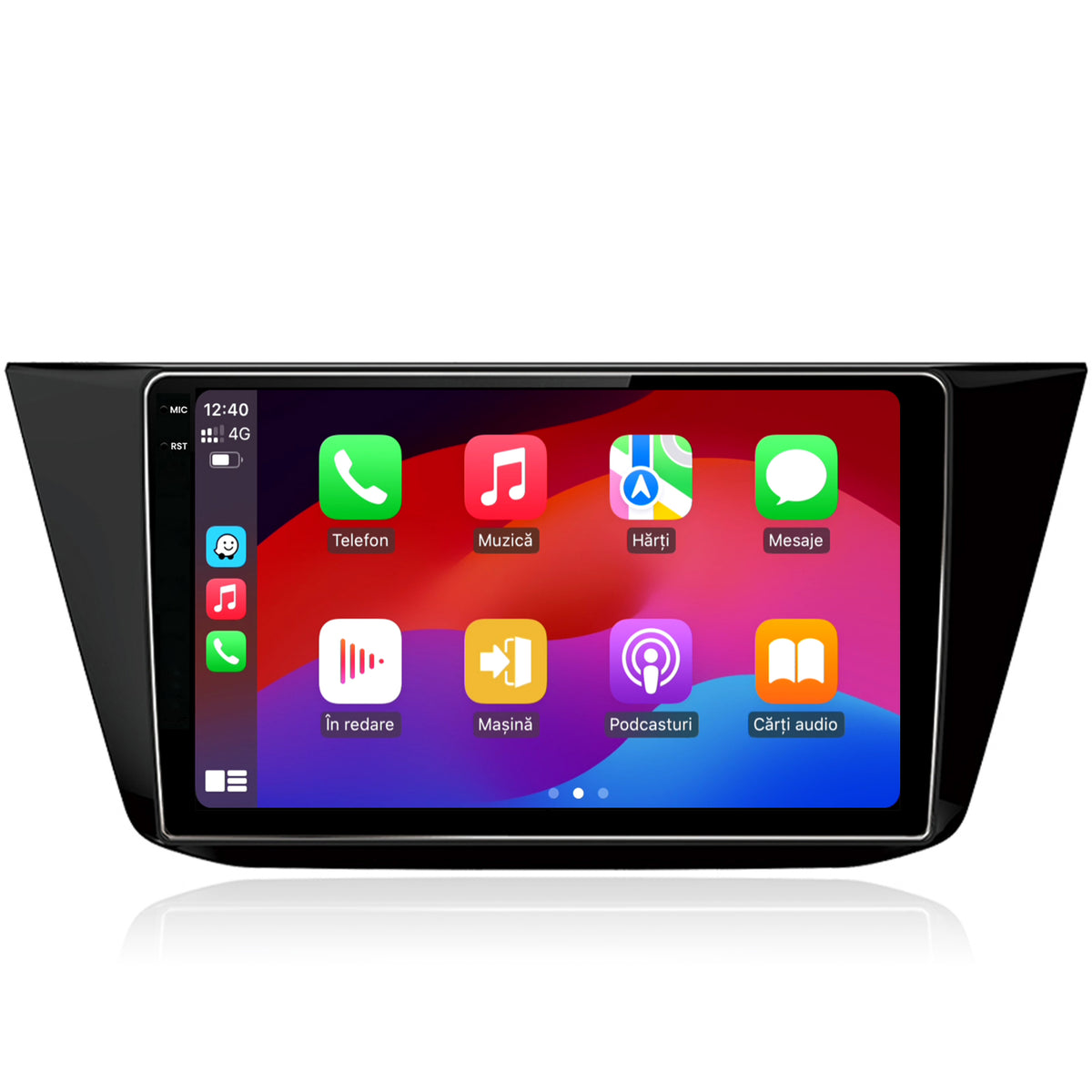 Navigatie 2K HUB64 Volkswagen Tiguan (2016+), 8GB RAM, Android, Octacore, Slot Sim 4G, DSP, GPS, Wi-FI, Carplay, Android Auto, USB, Bluetooth, Waze, Touchscreen, 10.36 Inch