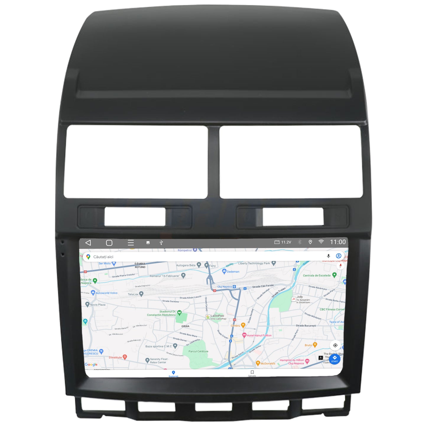 Navigatie 2K HUB64 Volkswagen Touareg (2002-2011), 4GB RAM, Android, Octacore, Slot Sim 4G, DSP, GPS, Wi-FI, Carplay, Android Auto, USB, Bluetooth, Waze, Touchscreen, 9.5 Inch