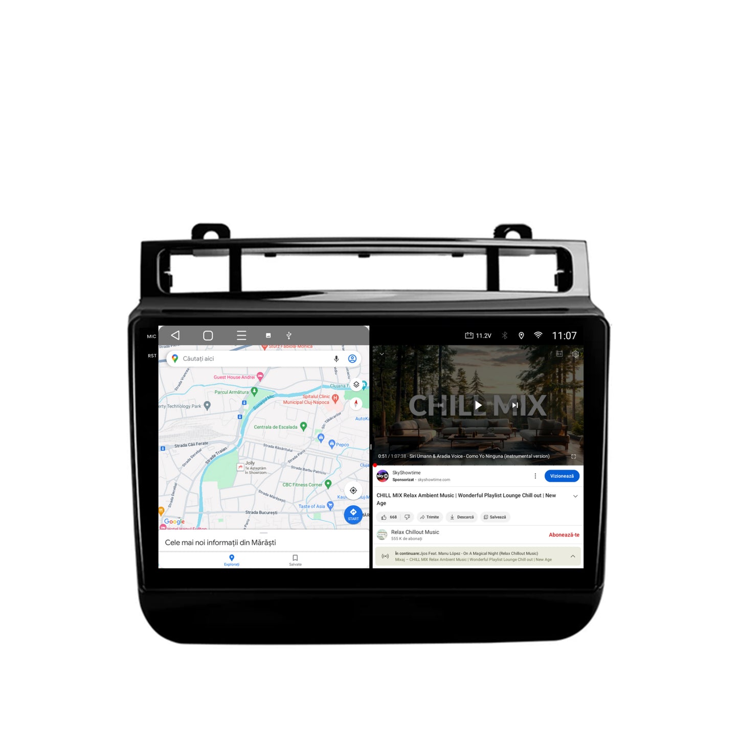 Navigatie 2K HUB64 Volkswagen Touareg (2010-2018), 8GB RAM, Android, Octacore, Slot Sim 4G, DSP, GPS, Wi-FI, Carplay, Android Auto, USB, Bluetooth, Waze, Touchscreen, 9.5 Inch