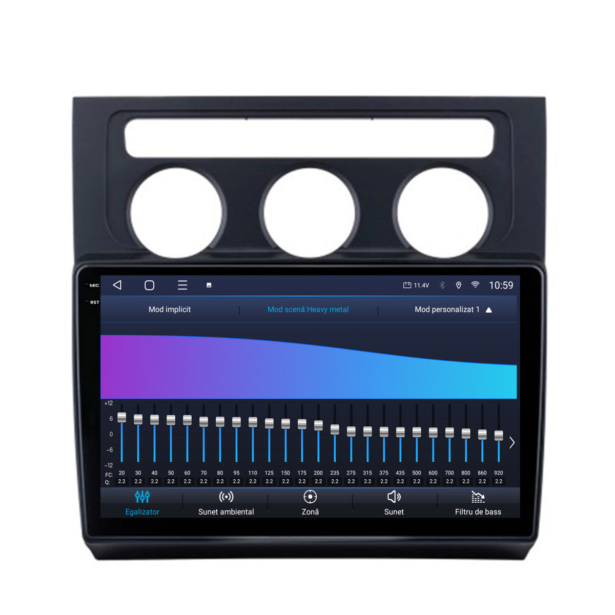 Navigatie 2K HUB64 Volkswagen Touran (2003-2010), 4GB RAM, Android, Octacore, Slot Sim 4G, DSP, GPS, Wi-FI, Carplay, Android Auto, USB, Bluetooth, Waze, Touchscreen, 10.36 Inch