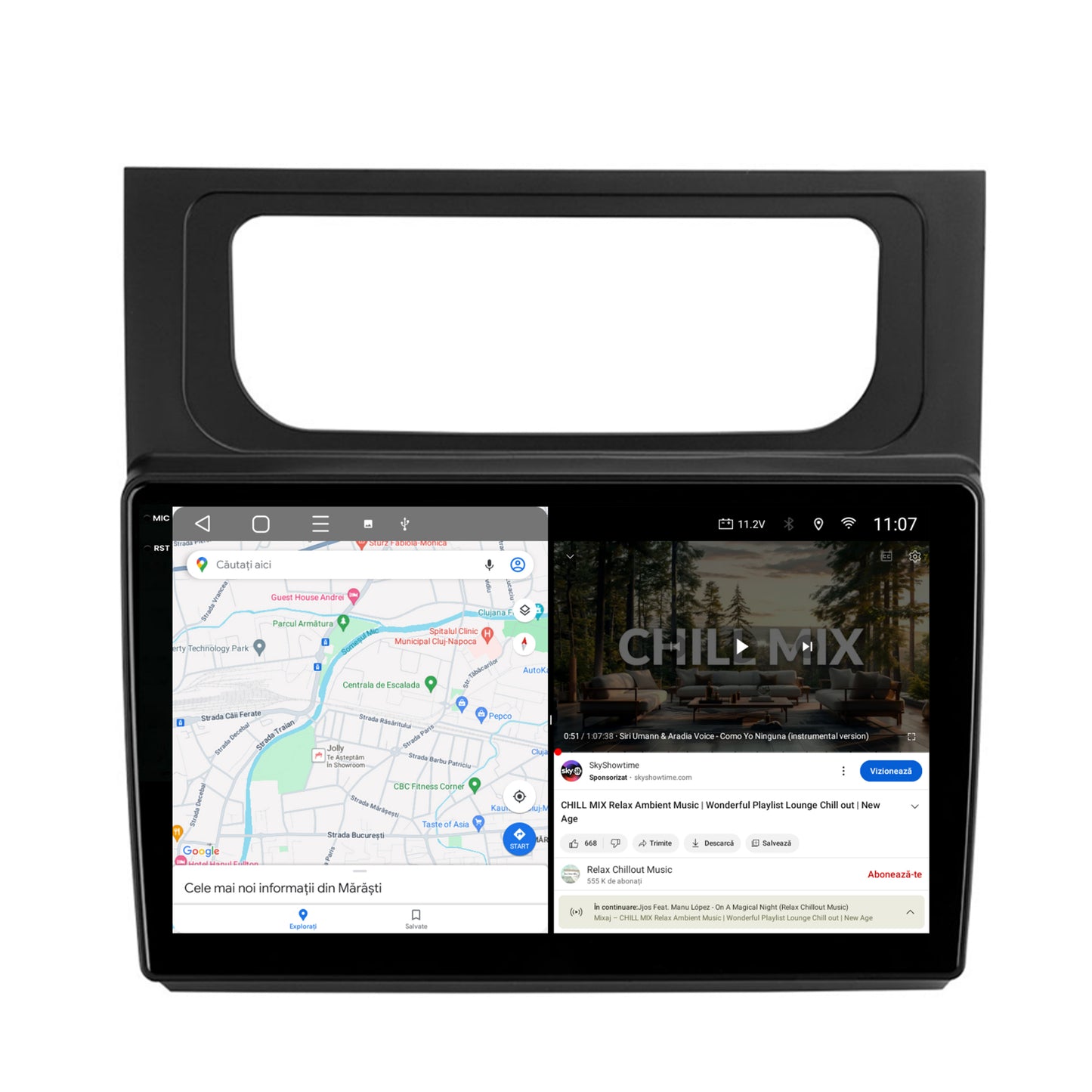 Navigatie 2K HUB64 Volkswagen Touran (2010-2016), 8GB RAM, Android, Octacore, Slot Sim 4G, DSP, GPS, Wi-FI, Carplay, Android Auto, USB, Bluetooth, Waze, Touchscreen, 10.36 Inch