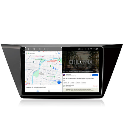 Navigatie 2K HUB64 Volkswagen Touran (2016+), 4GB RAM, Android, Octacore, Slot Sim 4G, DSP, GPS, Wi-FI, Carplay, Android Auto, USB, Bluetooth, Waze, Touchscreen, 10.36 Inch