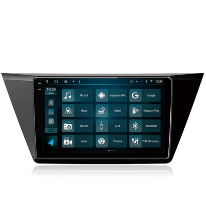 Navigatie 2K HUB64 Volkswagen Touran (2016+), 4GB RAM, Android, Octacore, Slot Sim 4G, DSP, GPS, Wi-FI, Carplay, Android Auto, USB, Bluetooth, Waze, Touchscreen, 10.36 Inch
