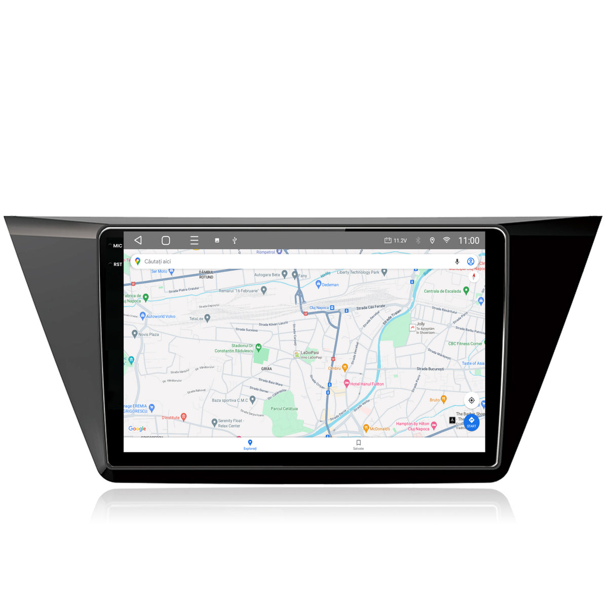 Navigatie 2K HUB64 Volkswagen Touran (2016+), 4GB RAM, Android, Octacore, Slot Sim 4G, DSP, GPS, Wi-FI, Carplay, Android Auto, USB, Bluetooth, Waze, Touchscreen, 10.36 Inch