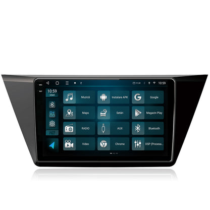Navigatie 2K HUB64 Volkswagen Touran (2016+), 8GB RAM, Android, Octacore, Slot Sim 4G, DSP, GPS, Wi-FI, Carplay, Android Auto, USB, Bluetooth, Waze, Touchscreen, 10.36 Inch