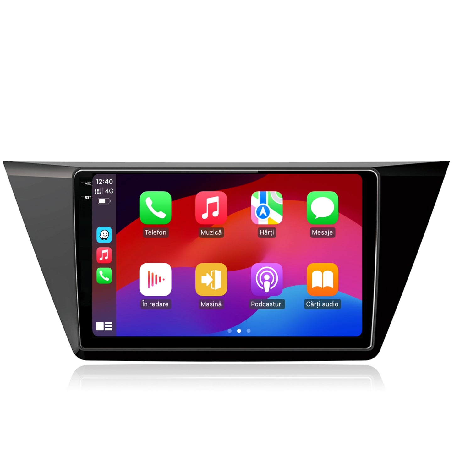 Navigatie 2K HUB64 Volkswagen Touran (2016+), 8GB RAM, Android, Octacore, Slot Sim 4G, DSP, GPS, Wi-FI, Carplay, Android Auto, USB, Bluetooth, Waze, Touchscreen, 10.36 Inch