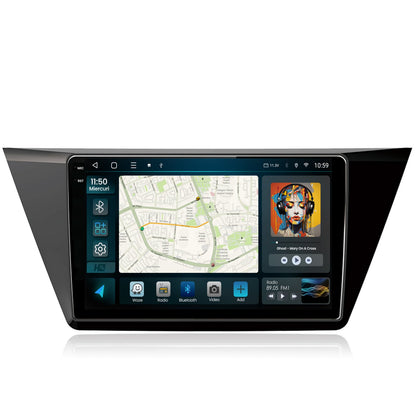 Navigatie 2K HUB64 Volkswagen Touran (2016+), 8GB RAM, Android, Octacore, Slot Sim 4G, DSP, GPS, Wi-FI, Carplay, Android Auto, USB, Bluetooth, Waze, Touchscreen, 10.36 Inch