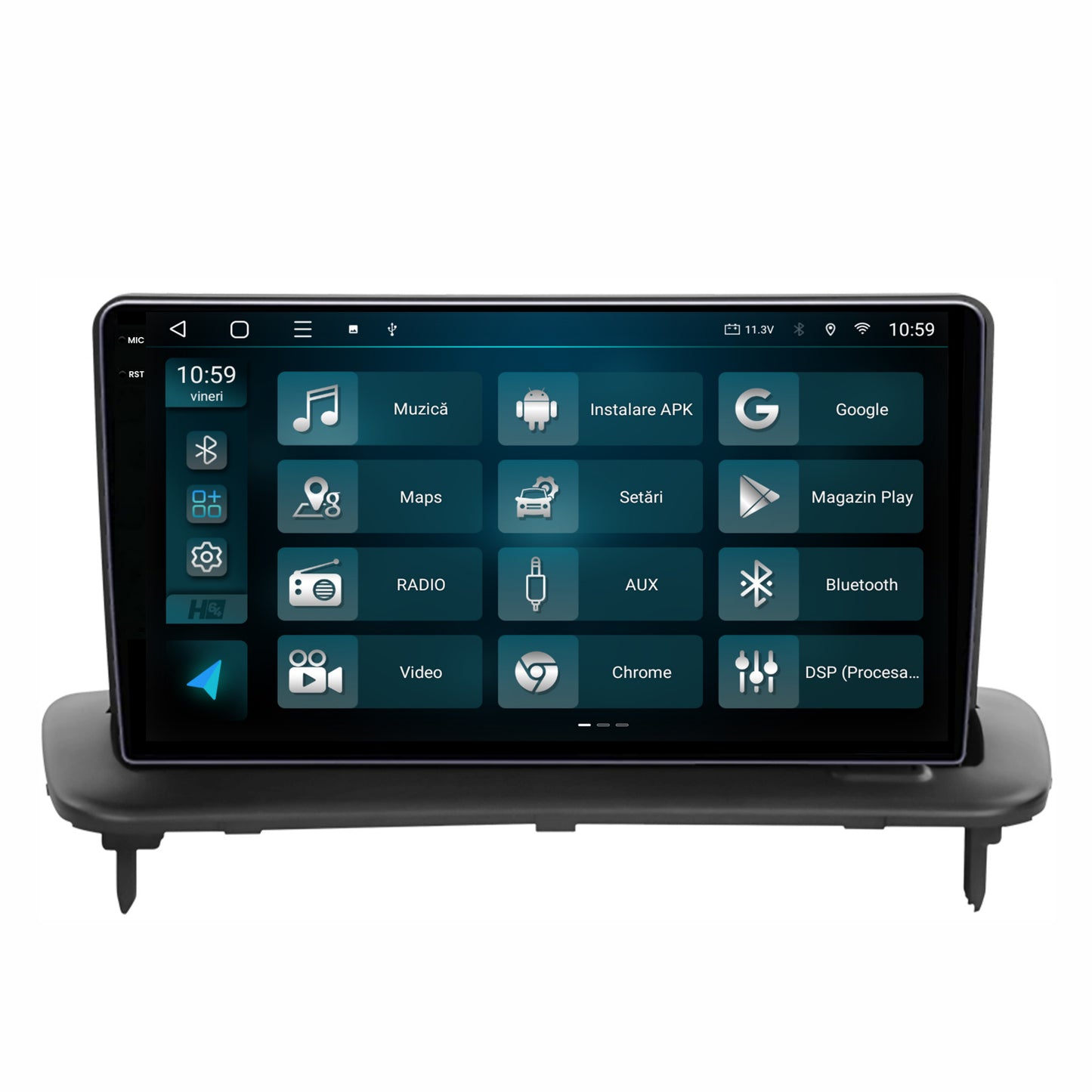 Navigatie 2K HUB64 Volvo C40 C30 S40 C70 V50 (2004-2012), 4GB RAM, Android, Octacore, Slot Sim 4G, DSP, GPS, Wi-FI, Carplay, Android Auto, USB, Bluetooth, Waze, Touchscreen, 9.5 Inch