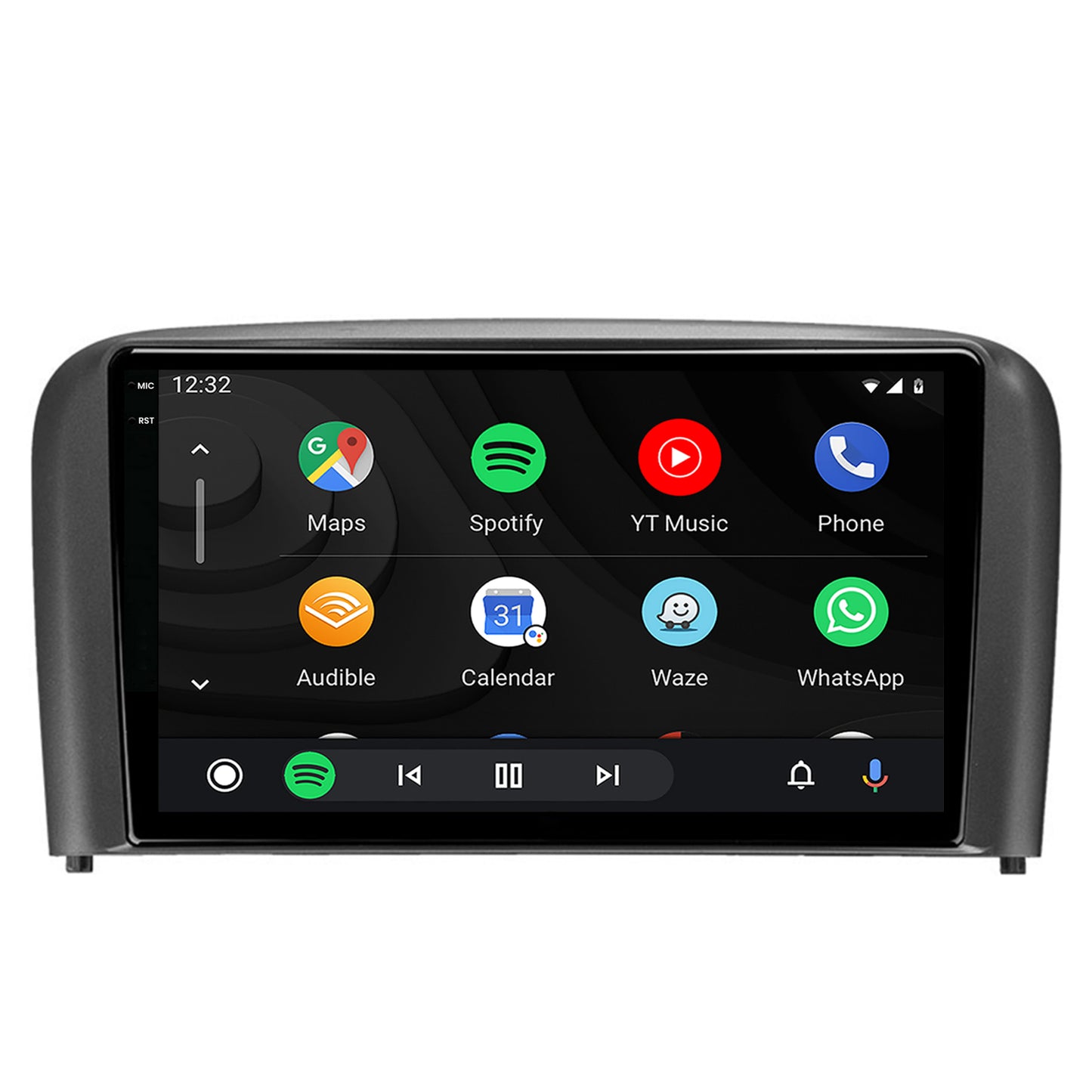 Navigatie 2K HUB64 Volvo S80 (1998-2004), 8GB RAM, Android, Octacore, Slot Sim 4G, DSP, GPS, Wi-FI, Carplay, Android Auto, USB, Bluetooth, Waze, Touchscreen, 9.5 Inch