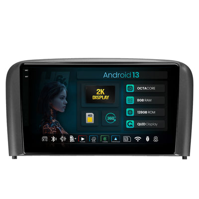 Navigatie 2K HUB64 Volvo S80 (1998-2004), 8GB RAM, Android, Octacore, Slot Sim 4G, DSP, GPS, Wi-FI, Carplay, Android Auto, USB, Bluetooth, Waze, Touchscreen, 9.5 Inch