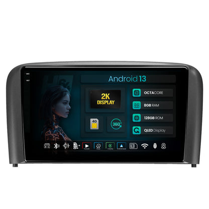 Navigatie 2K HUB64 Volvo S80 (1998-2004), 8GB RAM, Android, Octacore, Slot Sim 4G, DSP, GPS, Wi-FI, Carplay, Android Auto, USB, Bluetooth, Waze, Touchscreen, 9.5 Inch