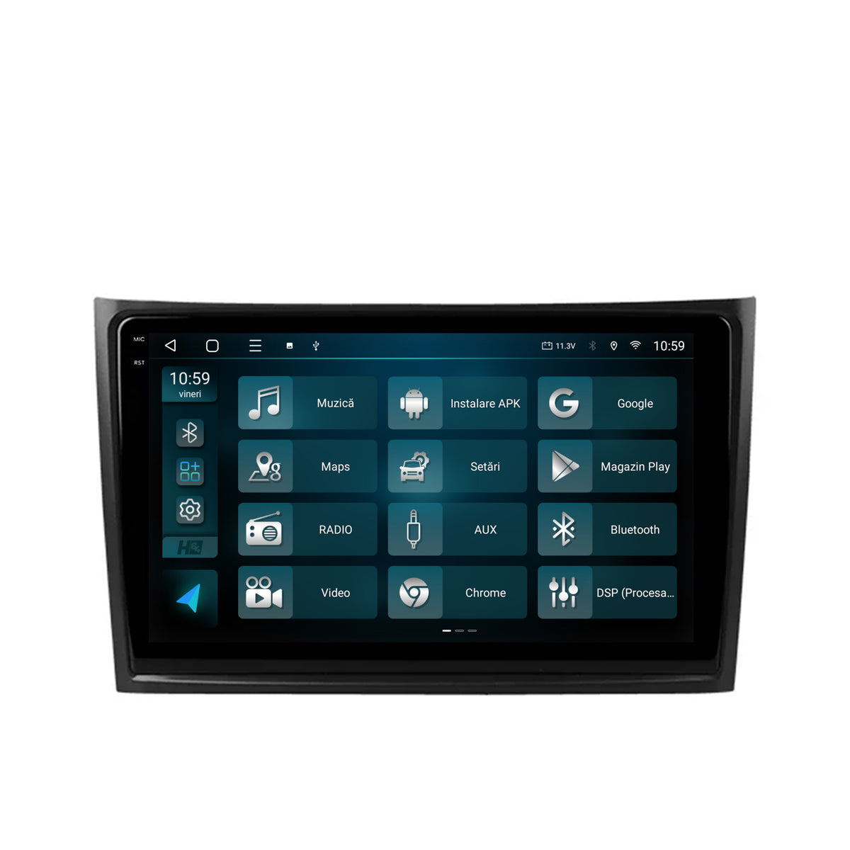 Navigatie 2K HUB64 Volvo XC90 (2002-2014), 8GB RAM, Android, Octacore, Slot Sim 4G, DSP, GPS, Wi-FI, Carplay, Android Auto, USB, Bluetooth, Waze, Touchscreen, 10.36 Inch