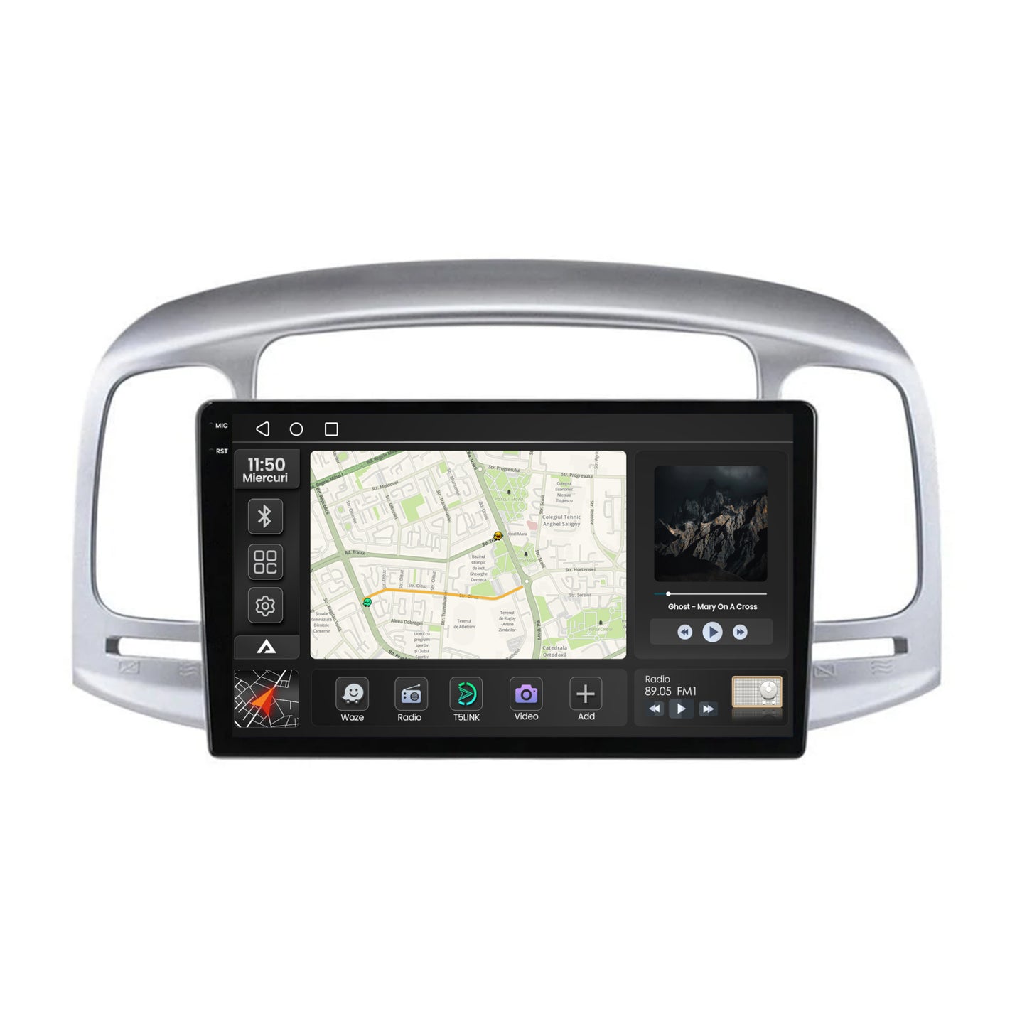 Navigatie 2K Hyundai Accent (2006-2011), Android, S-Quadcore / 4GB RAM + 64GB ROM, 9.5 Inch - AD-BGS90042K+AD-BGRKIT211